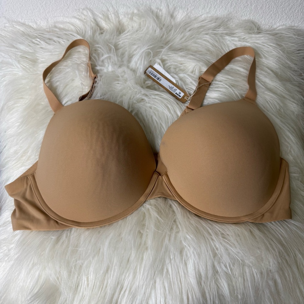 Skims Fits Everybody Push Up Demi Bra 44D Ochre New With Tag NWT
